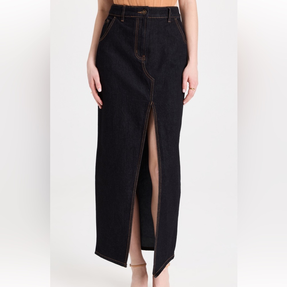 Lioness dark denim midi skirt size small